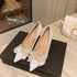 Pearl Crystal Bow-Knot Wedding Pointed Toe Heels